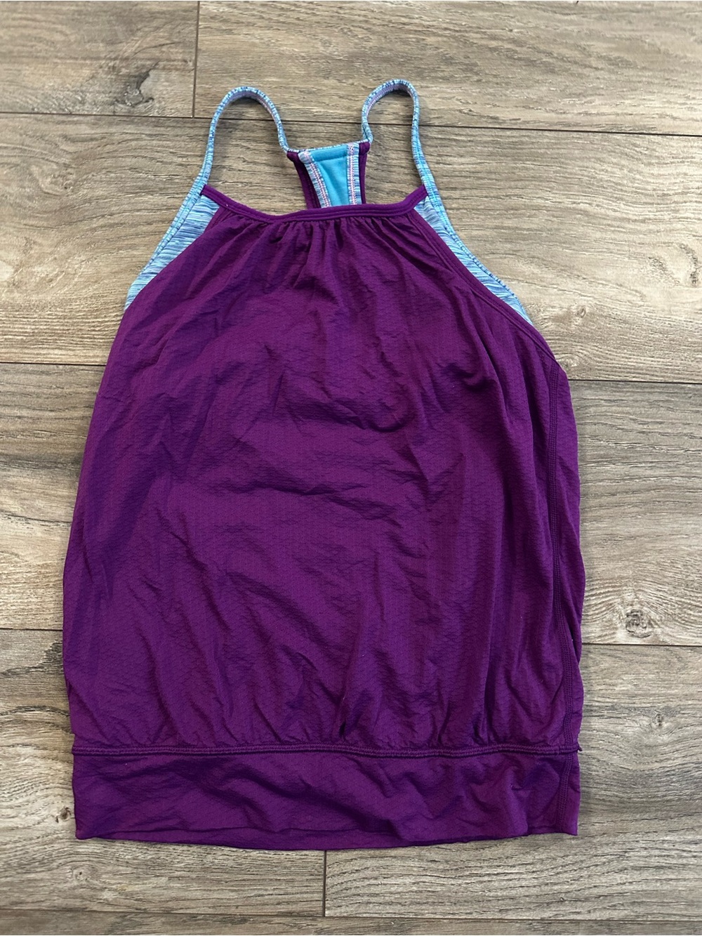 Ivivva Purple Tank Top with Light Blue Sports Bra